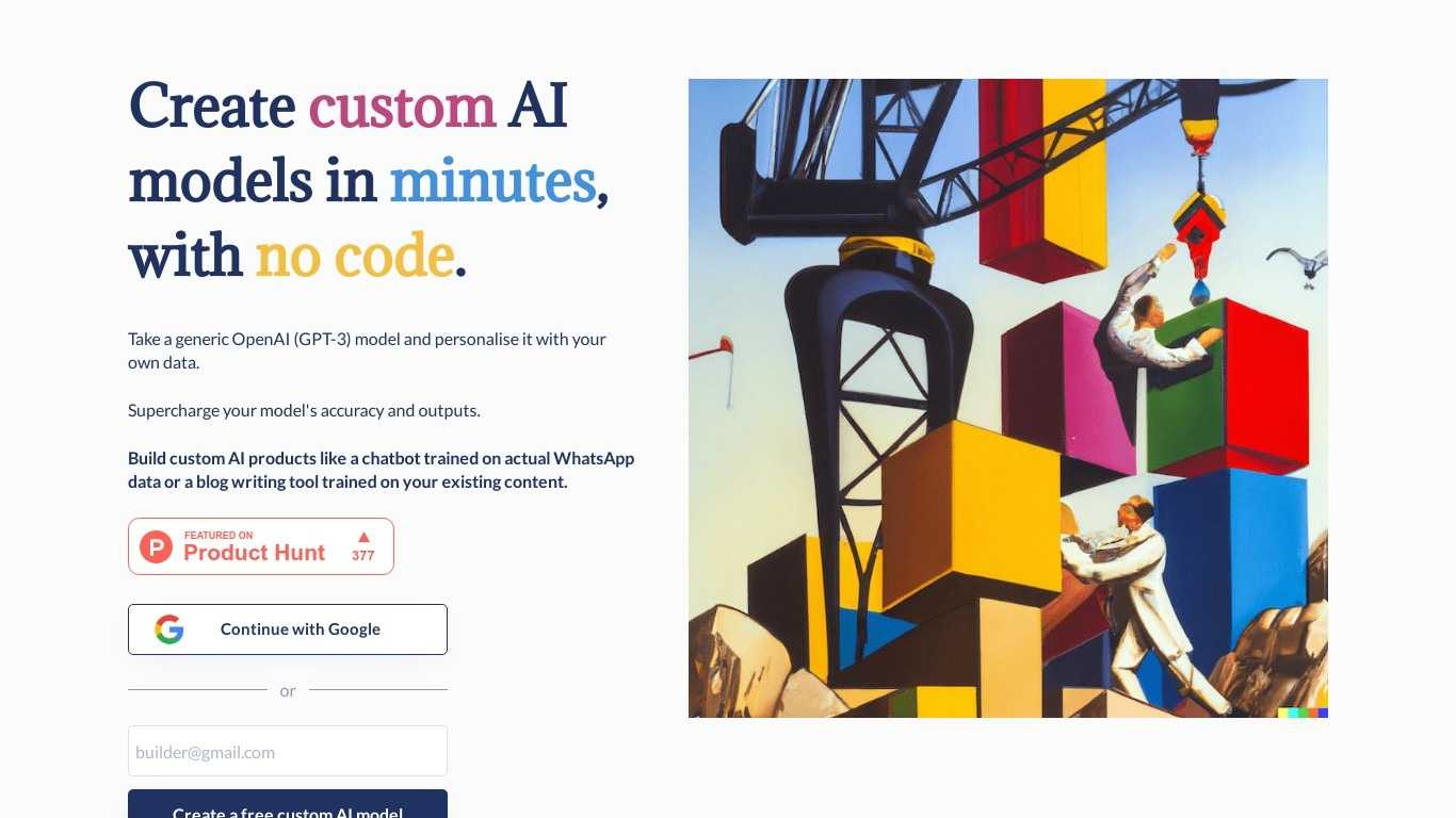 No Code AI Model Builder