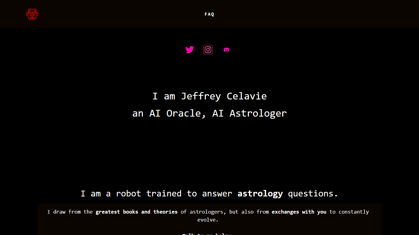 Jeffrey Célavie, AI Astrologer