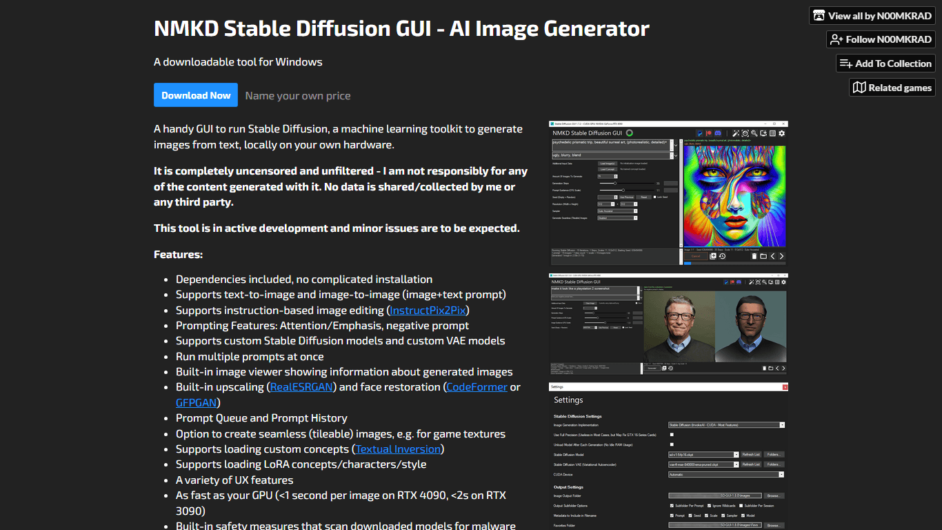 NMKD Stable Diffusion GUI