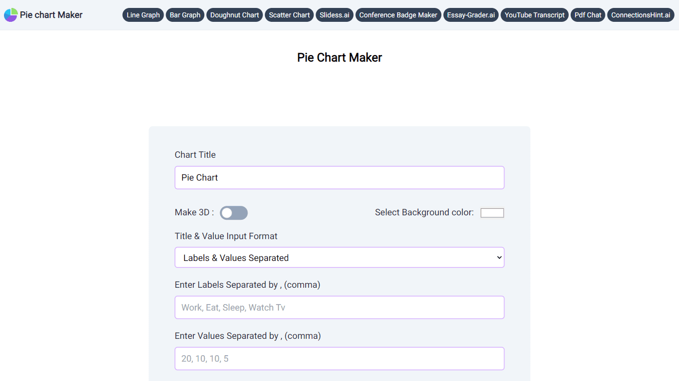 Pie Chart Maker