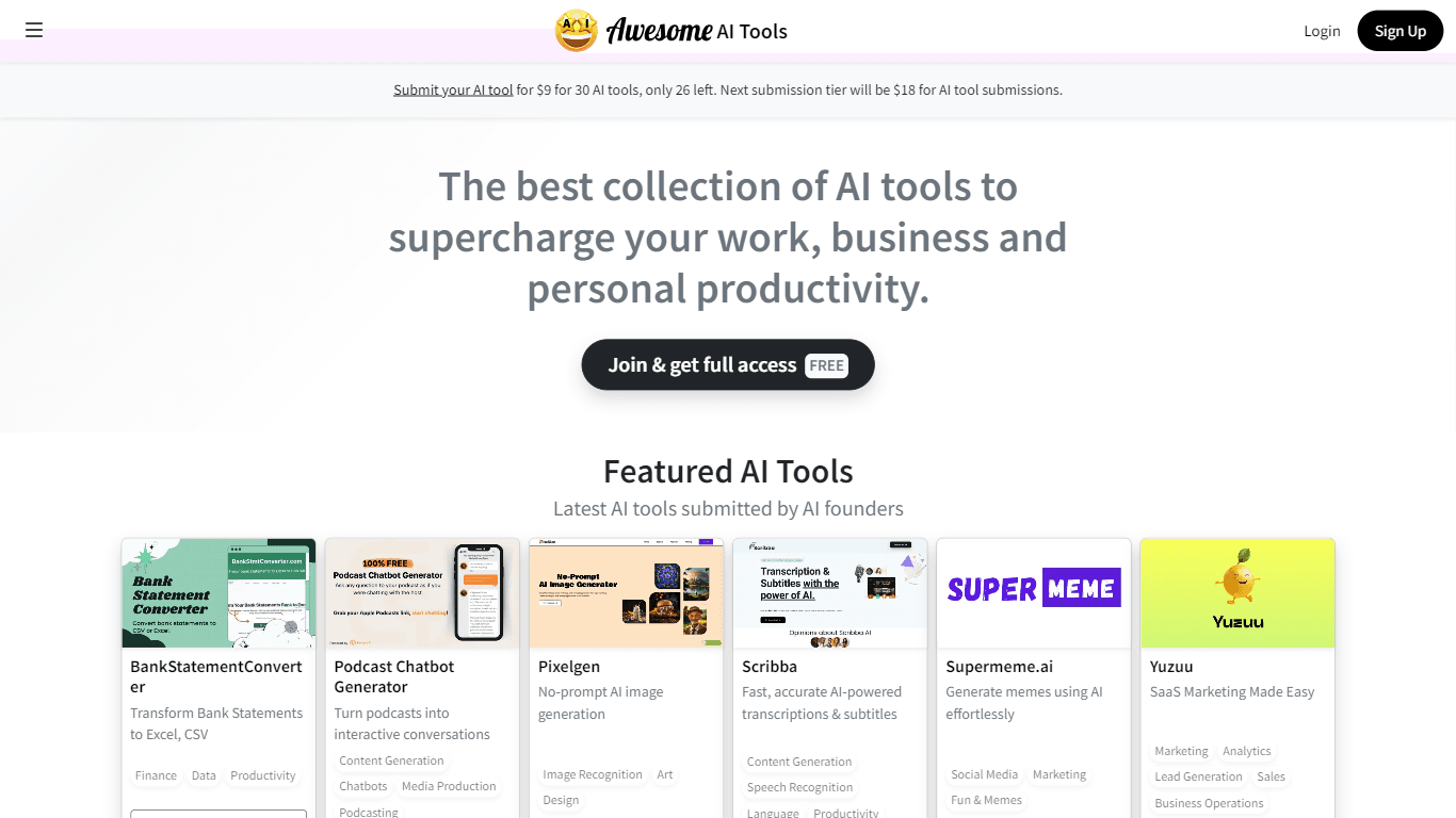 Awesome AI Tools